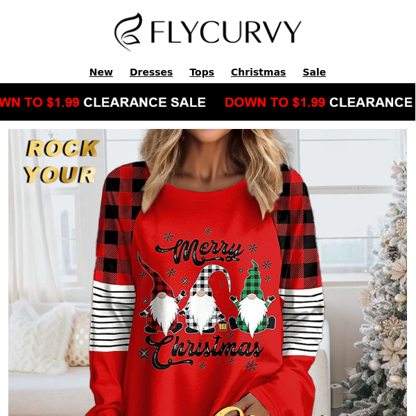 🎅🏽.FlyCurvy.50% Off and a Chance to Receive a Free Clothing Piece!