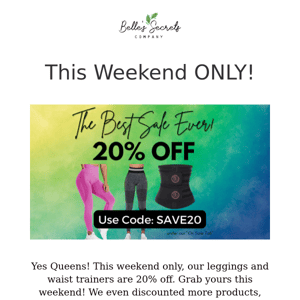 OMG, 20% OFF?!