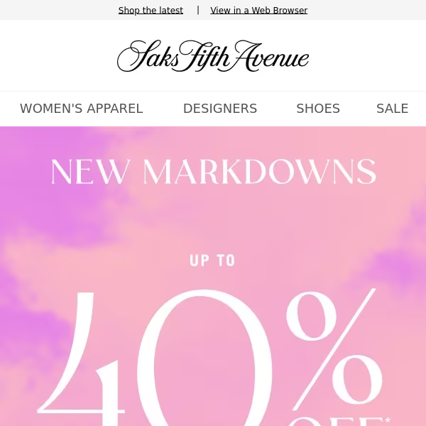 New markdowns are up to 40% off + Discover markdowns on select Dresses ...