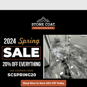 Spring Savings! 20% Off Everything for a Limited Time!