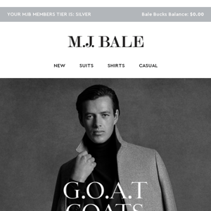 Limited time only: G.O.A.T Coats