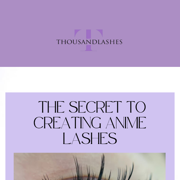 The SECRET to Creating Anime Lashes 🤫