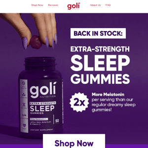 Extra-Strength Sleep Gummies Are BACK!