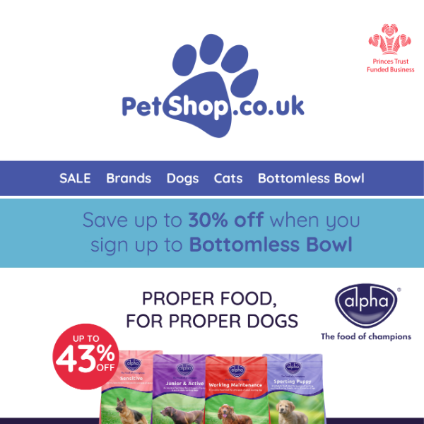 Shop up to 43% off Alpha Dry Dog Food 15kg 🐶