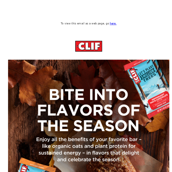Savor the Holidays with CLIF BAR Seasonal Flavors