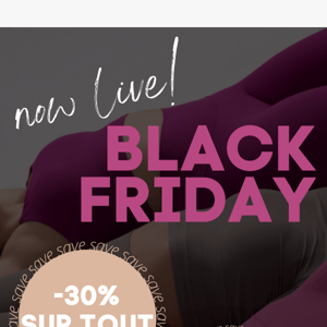 IT'S LIVE : 30% SUR TOUT 🖤