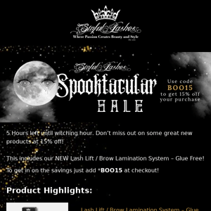 👻  Final Hours Sinful Lashes Spooktacular Sale!