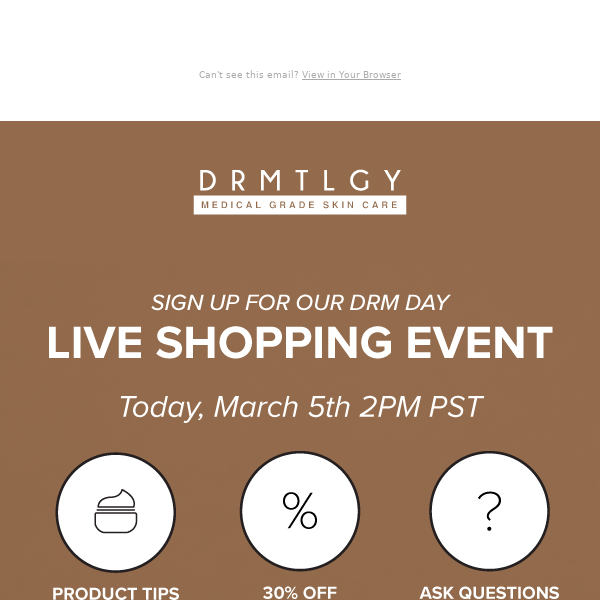 LIVE: DRM DAY Shopping Event!