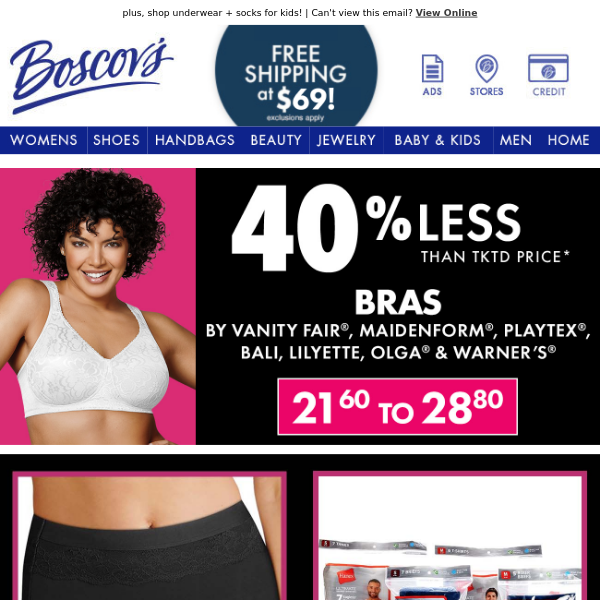 Hanes Mall  Buy 3, Get 3 Free Panties From Bali, Warner's & Maidenform