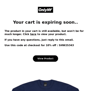 Items are still in your cart