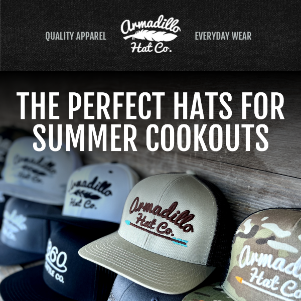 The Perfect Hats for Summer Cookouts ♨️ Get Yours Now