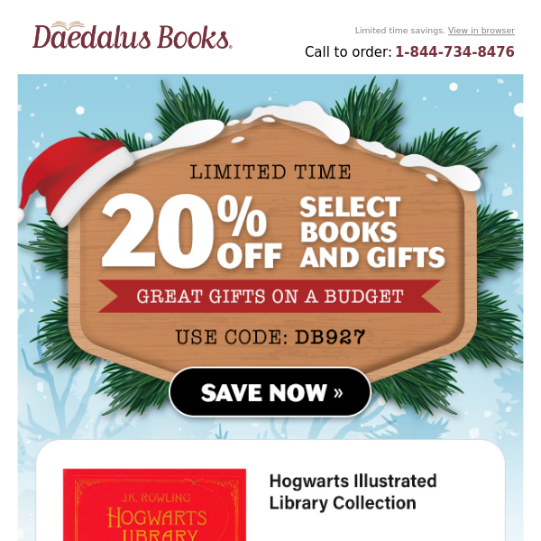 Take 20% Off Select Gifts & Books