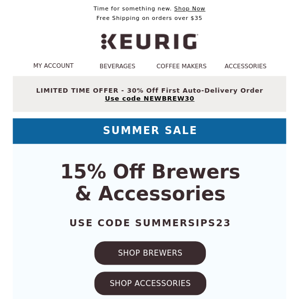 Keurig shop promo code