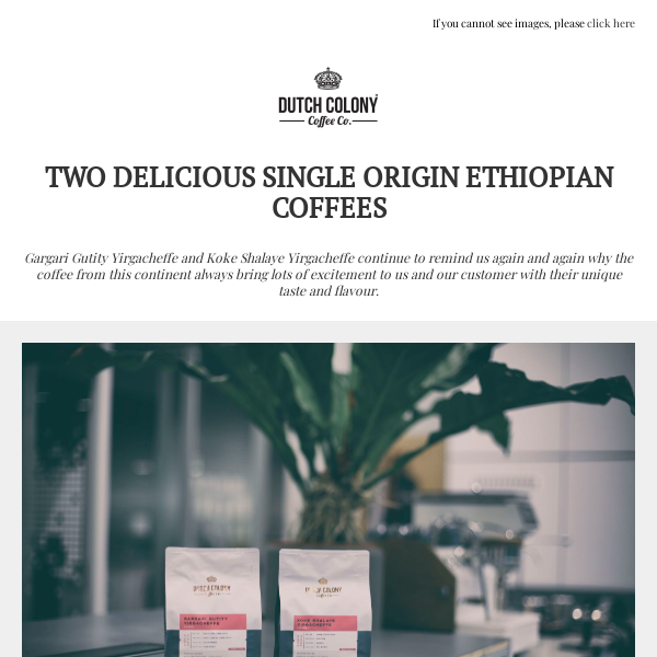 Two Delicious Single Origin Ethiopian Coffees