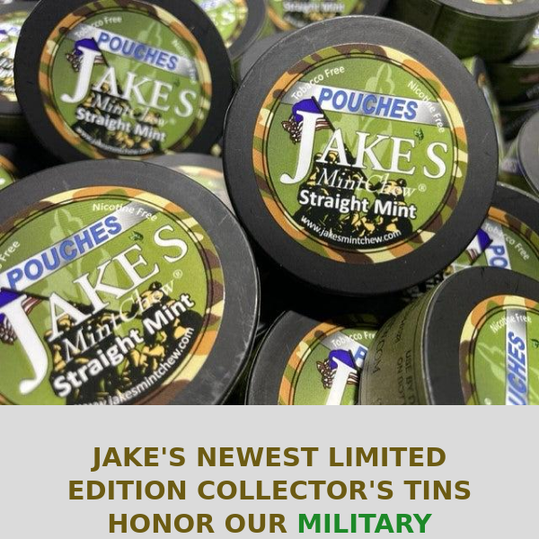 Jake's Honors Our Military With New Limited Edition Collector's Tin