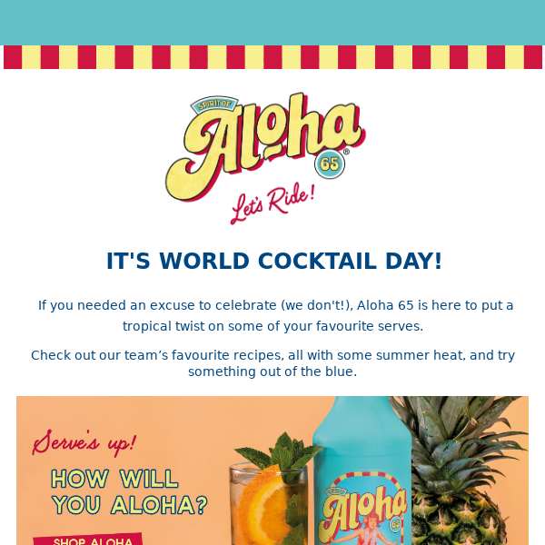 It’s World Cocktail Day! 🍹