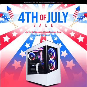 ✔ July 4th Weekend Sale - Free Upgrades and More