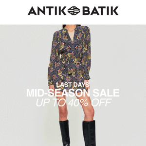 Mid-Season sale: quickly 🕰️