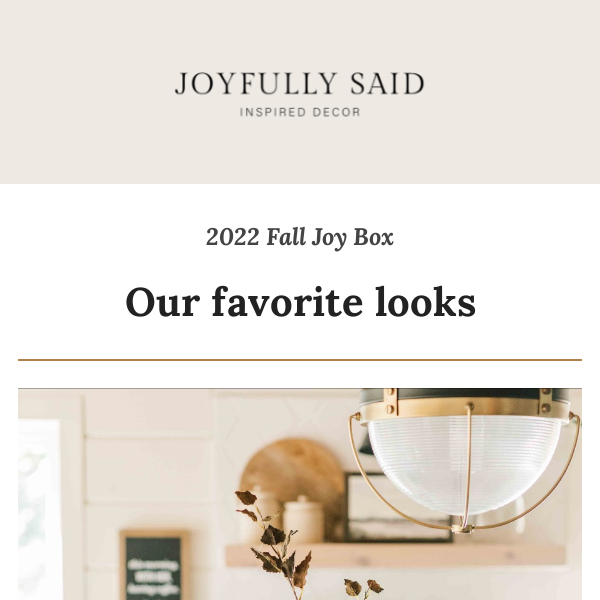 Snag your Joy Box - there's only a few left!