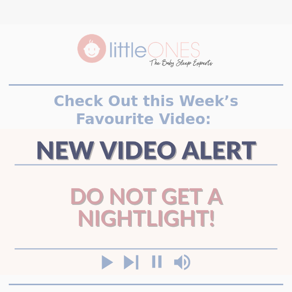 NEW VIDEO ALERT! DO NOT get a nightlight! ❌