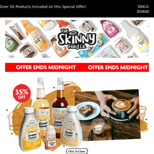 The Skinny Food Co, 35% Off Coffee Products