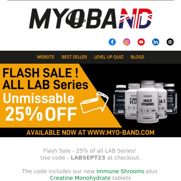 Flash Sale - 25% off All LAB Series ⚡