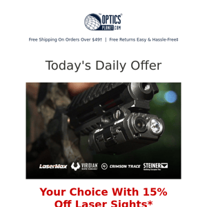 15% OFF Laser Sights: Red or Green?