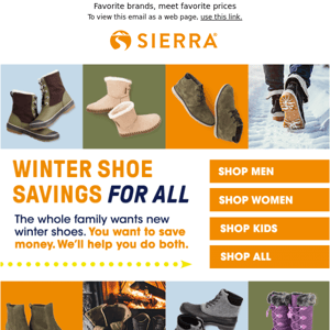 Save on winter boots for everyone