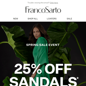 The Sandals Edit + 25% off