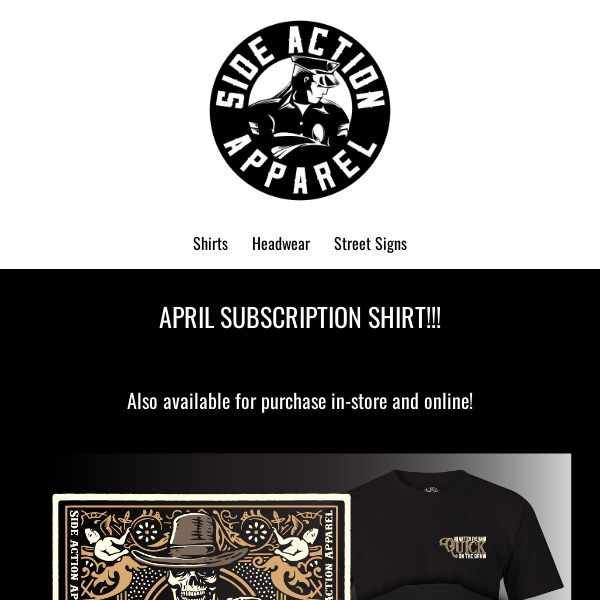 April Subscription Shirt!!!