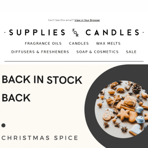 BACK IN STOCK: Christmas Spice! 🎁✨