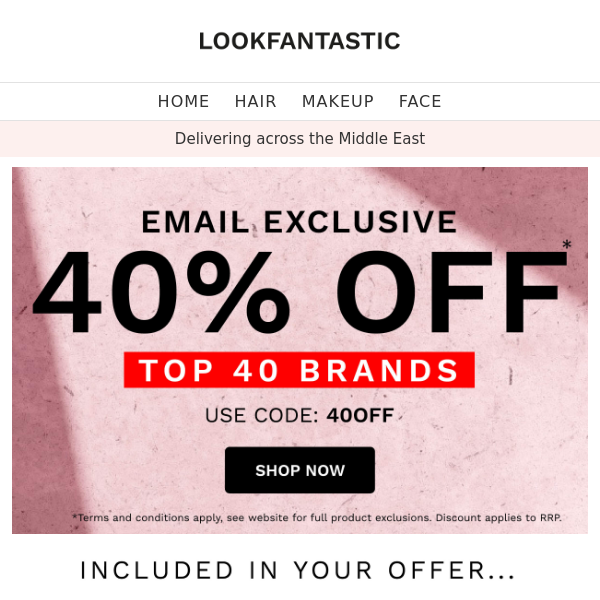 40% Off 🤑 Top 40 Brands