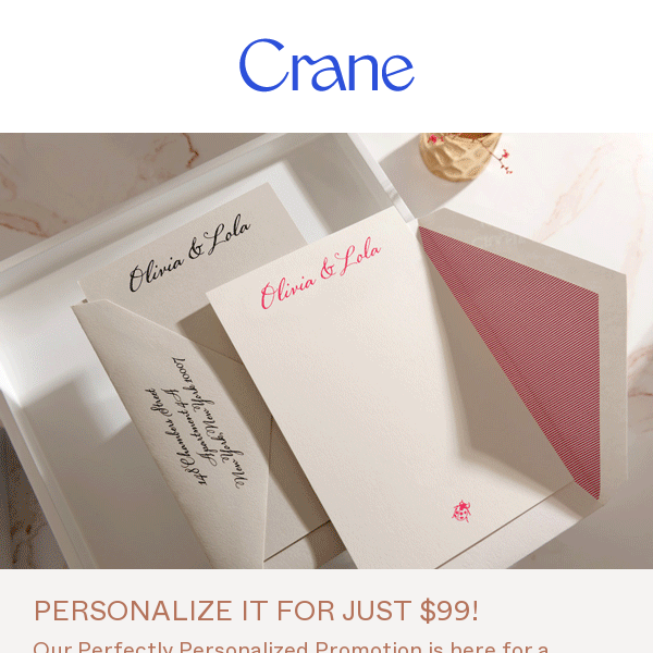 $99 Personalized Stationery Is Here! Have You Gotten Yours?
