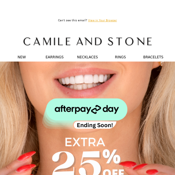 Afterpay Day SALE + Extra 25% OFF Sitewide + Free Gifts 💝