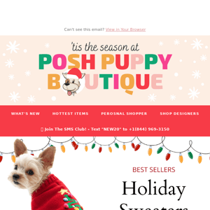 Best Selling Sweaters for your four-legged friend! 🎄