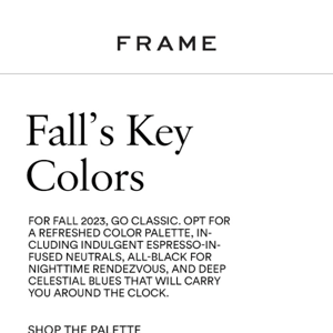 The Essential Fall 2023 Color Palette