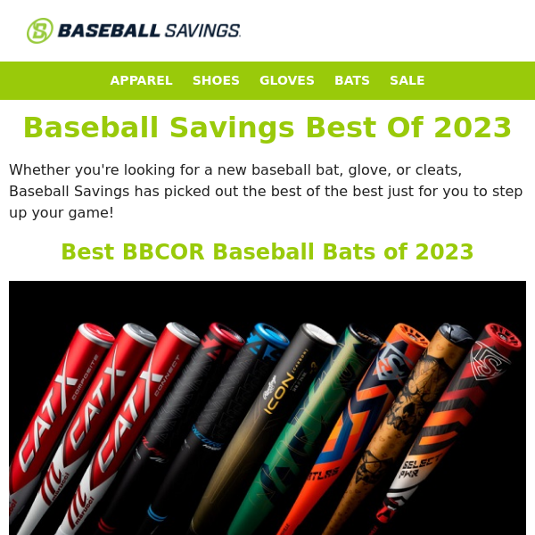 Don't Miss Baseball Savings Picks For The Best Of 2023!