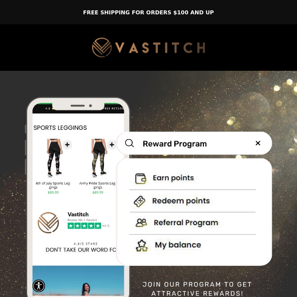 Vastitch Rewards Program