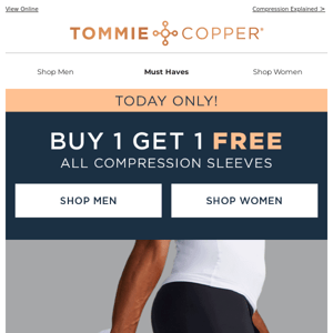 All Compression Sleeves BOGO Free!