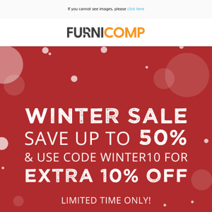 Up To 50% Off Winter Sale On Now!