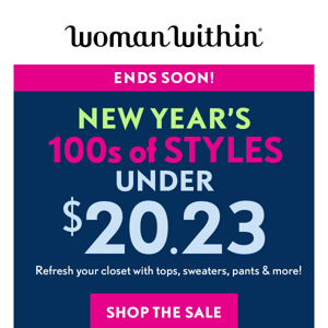 💃 Happy New Year’s Eve! Shop 100s of Styles Under $20.23