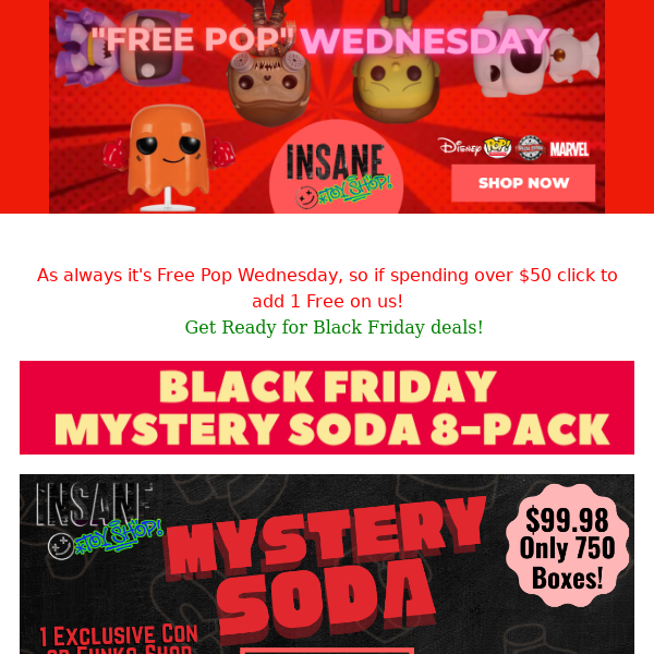 🥤New Mystery SODA 8-Pack w/ Exclusive🥤+🏀NBA,🤖Star Wars &🕷️Spider-Man Pops are up! !