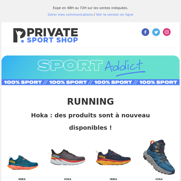 Running & Fitness jusqu'à 78% de réduction !