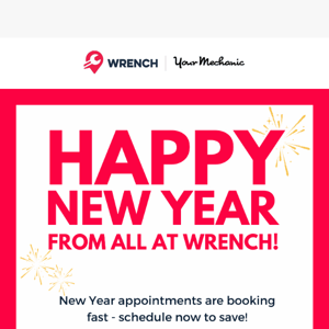 Quick! New Year Appointments Booking Fast!