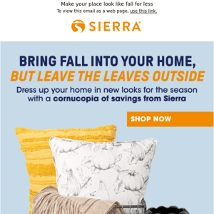 Fall décor for less