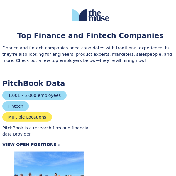 Finance and fintech companies to work for