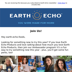 There’s Still Time To Become An Earth Echo Ambassador!