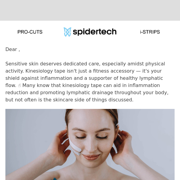 Can kinesiology tape help protect against accelerated skin ageing?