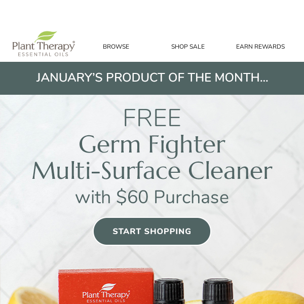 FREE Germ Fighter Cleaner with purchase ❤️