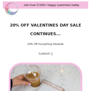 Get Your Planner 20% Off This Valentines Day 😘